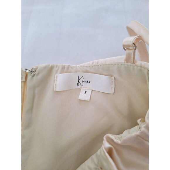 Klesis Cannes Hardly Wait Puffed Hem Mini Dress Vanilla Size Small - Picture 5 of 9